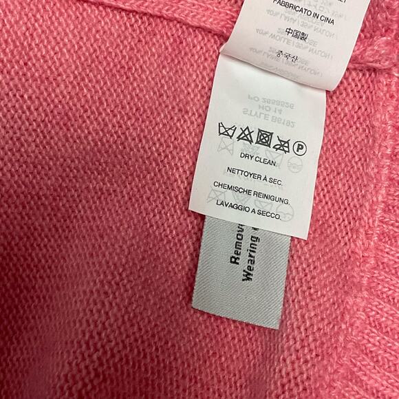 J. Crew Womens Sweater Hi Lo Hem Wool Pink Heather Sorbet Supersoft Yarn sz XXS - Picture 7 of 9